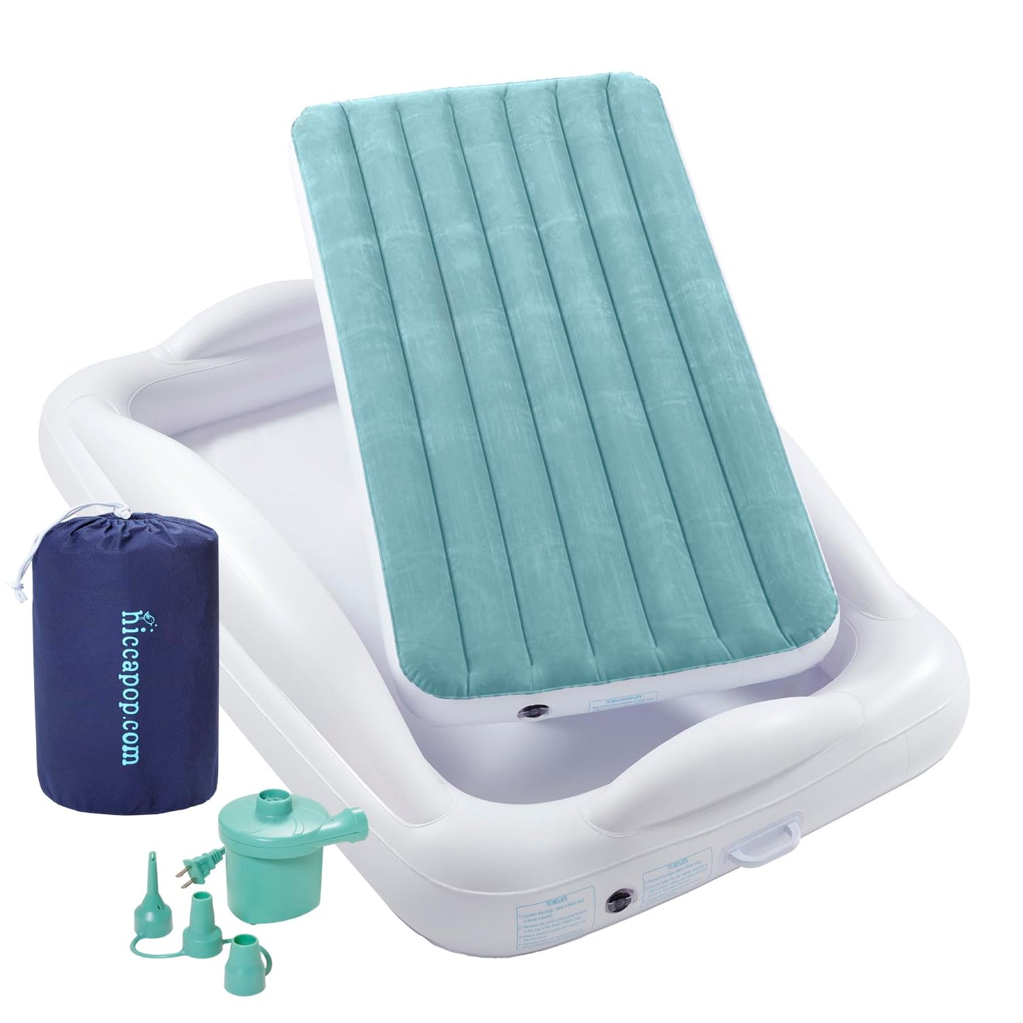 Hiccapop Toddler Travel Bed – Teal