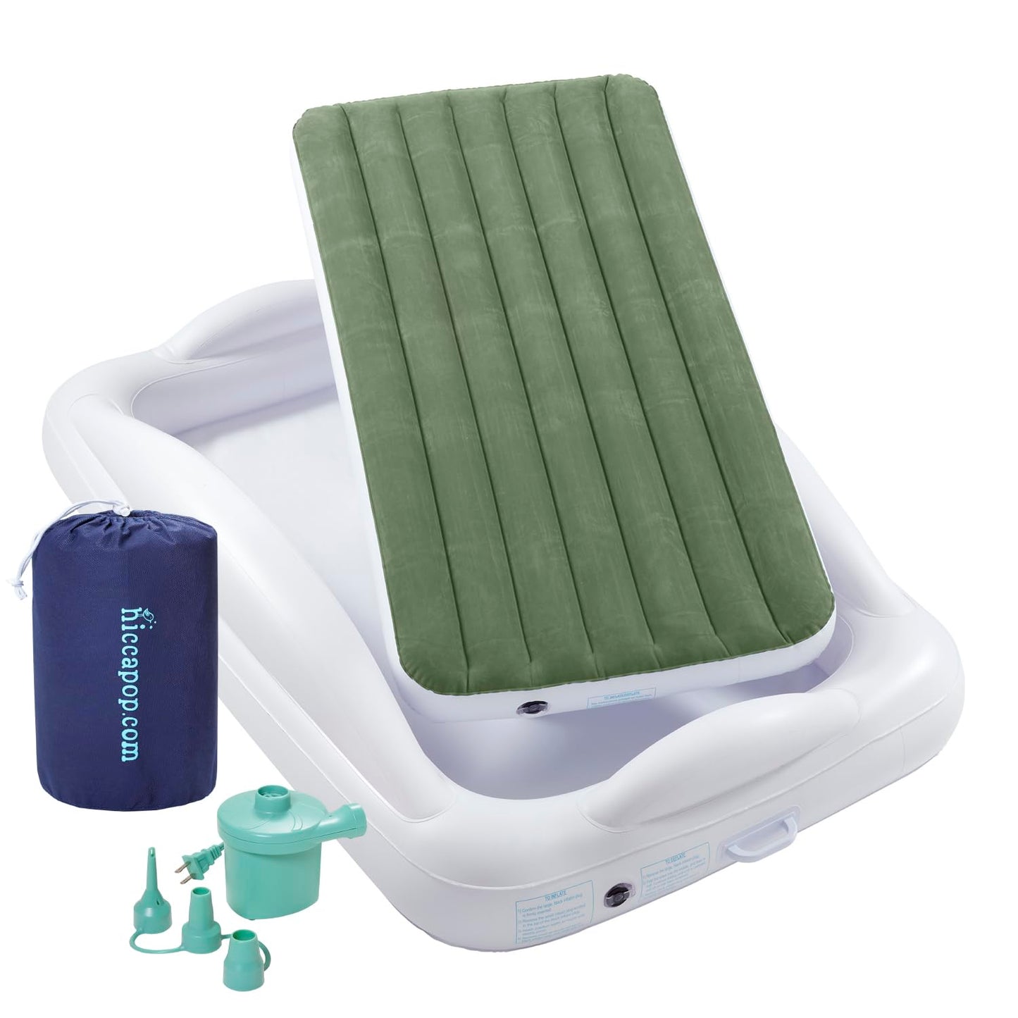 Hiccapop Toddler Travel Bed – Teal