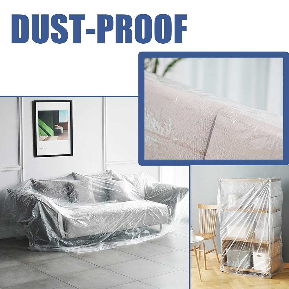 10-Pack Plastic Drop Sheets, 9x12 ft