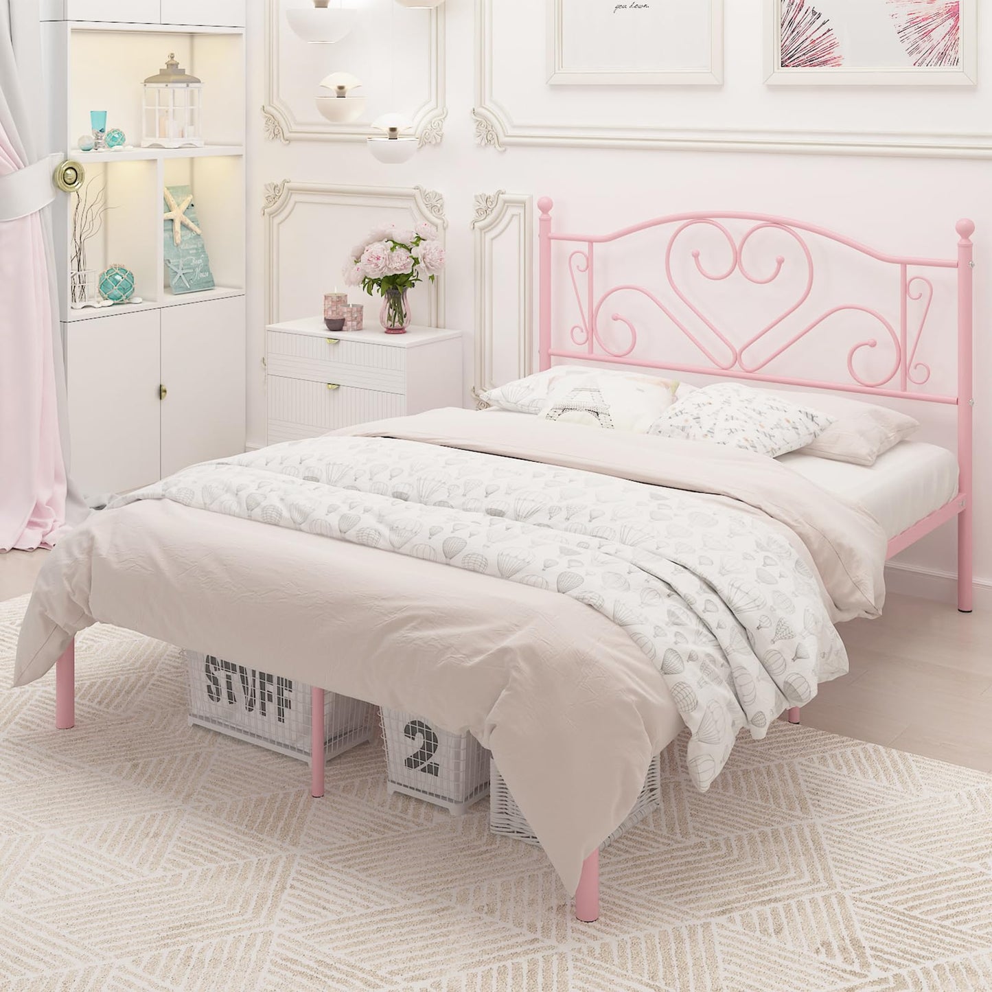 Weehom Twin Bed Frame – White