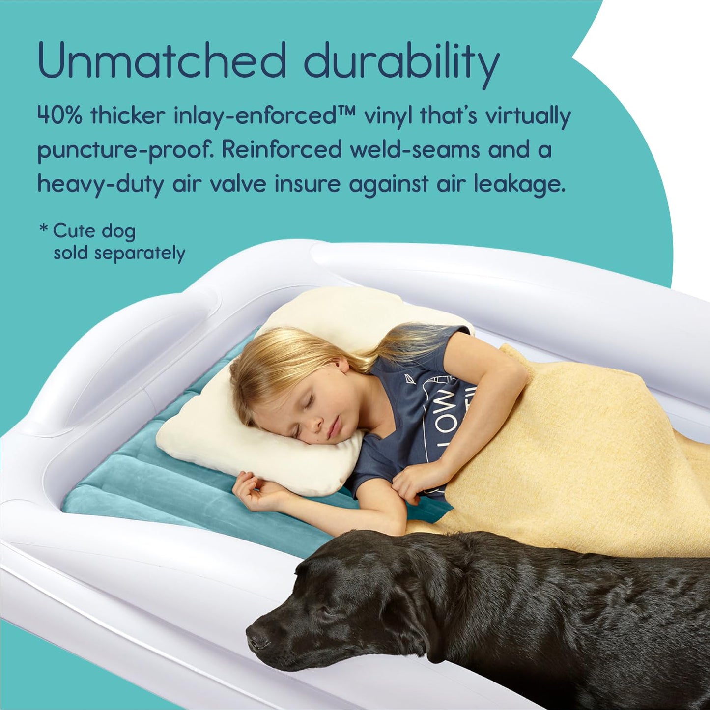 Hiccapop Toddler Travel Bed – Teal