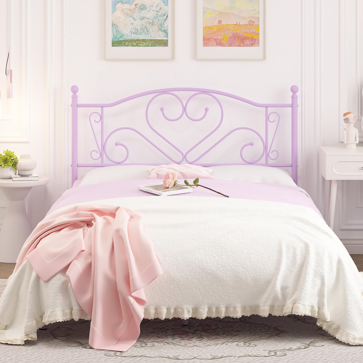 Weehom Twin Bed Frame – White