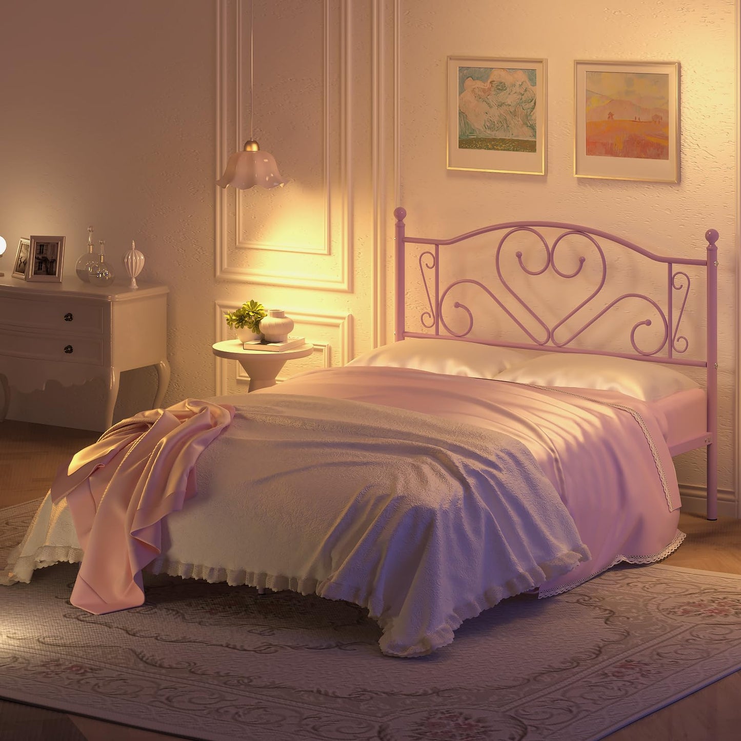 Weehom Twin Bed Frame – White