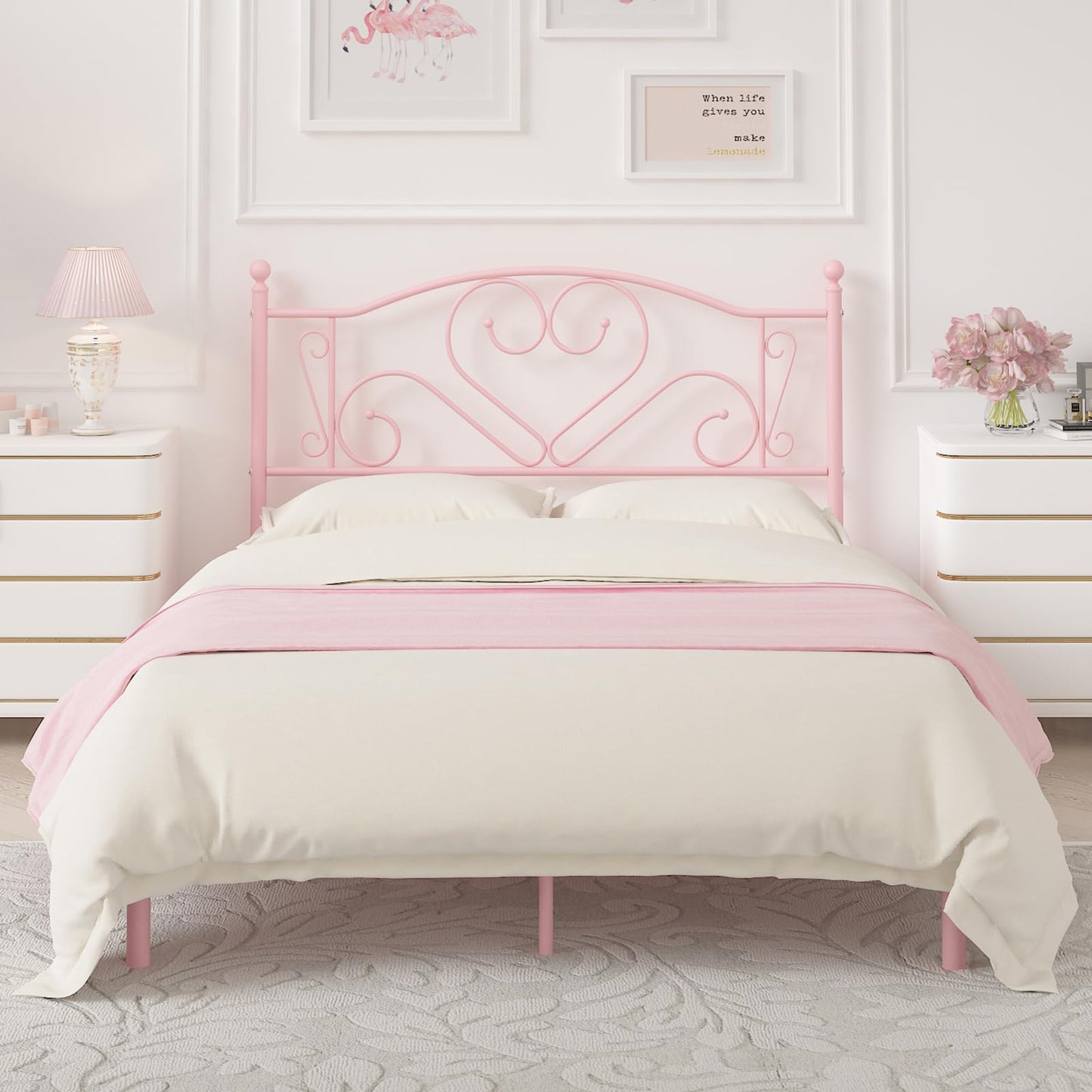 Weehom Twin Bed Frame – White