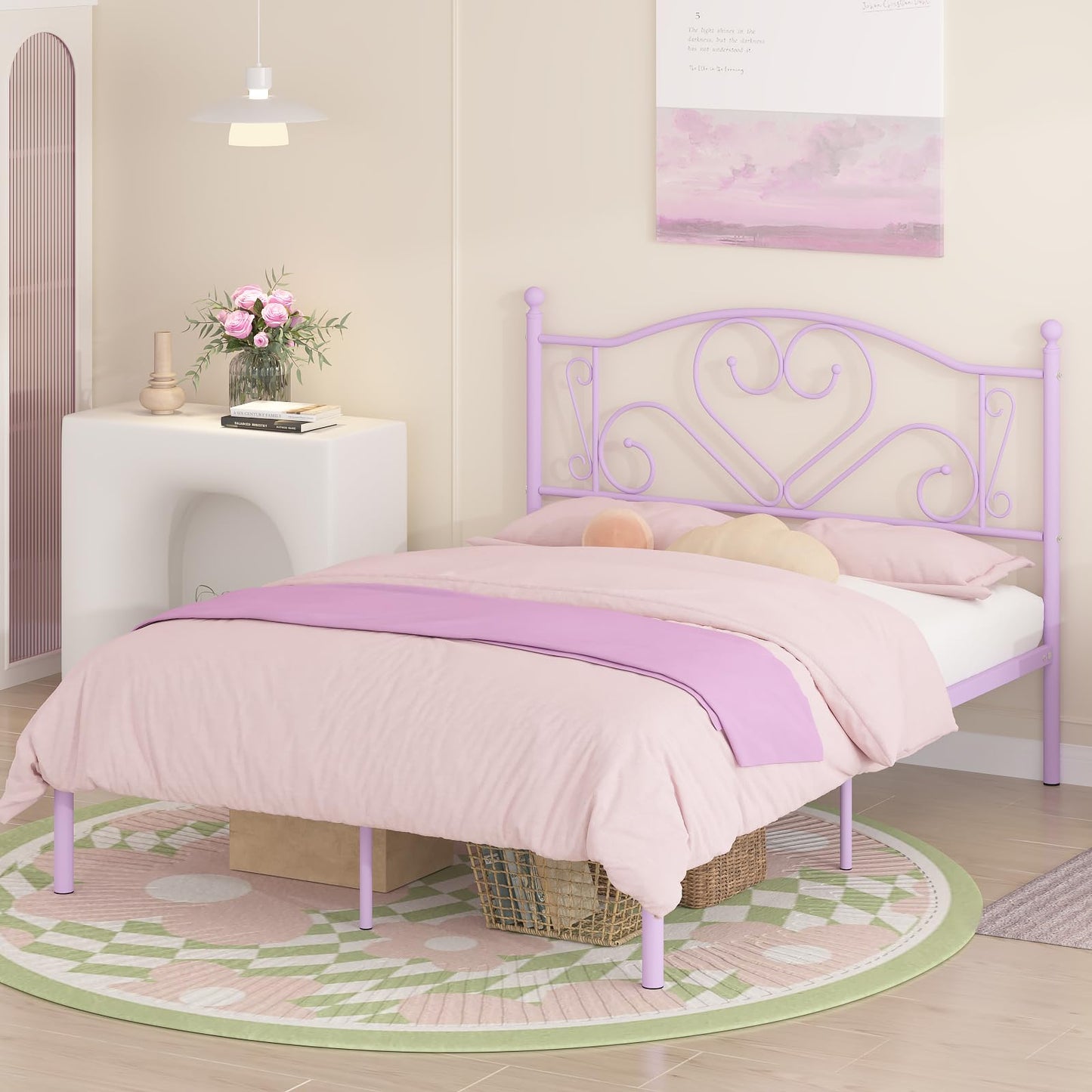 Weehom Twin Bed Frame – White