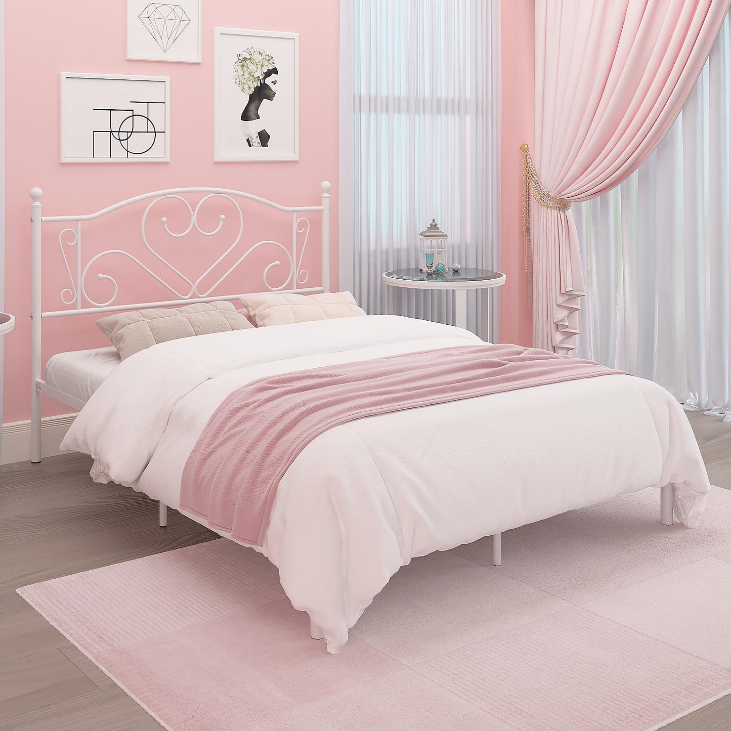 Weehom Twin Bed Frame – White