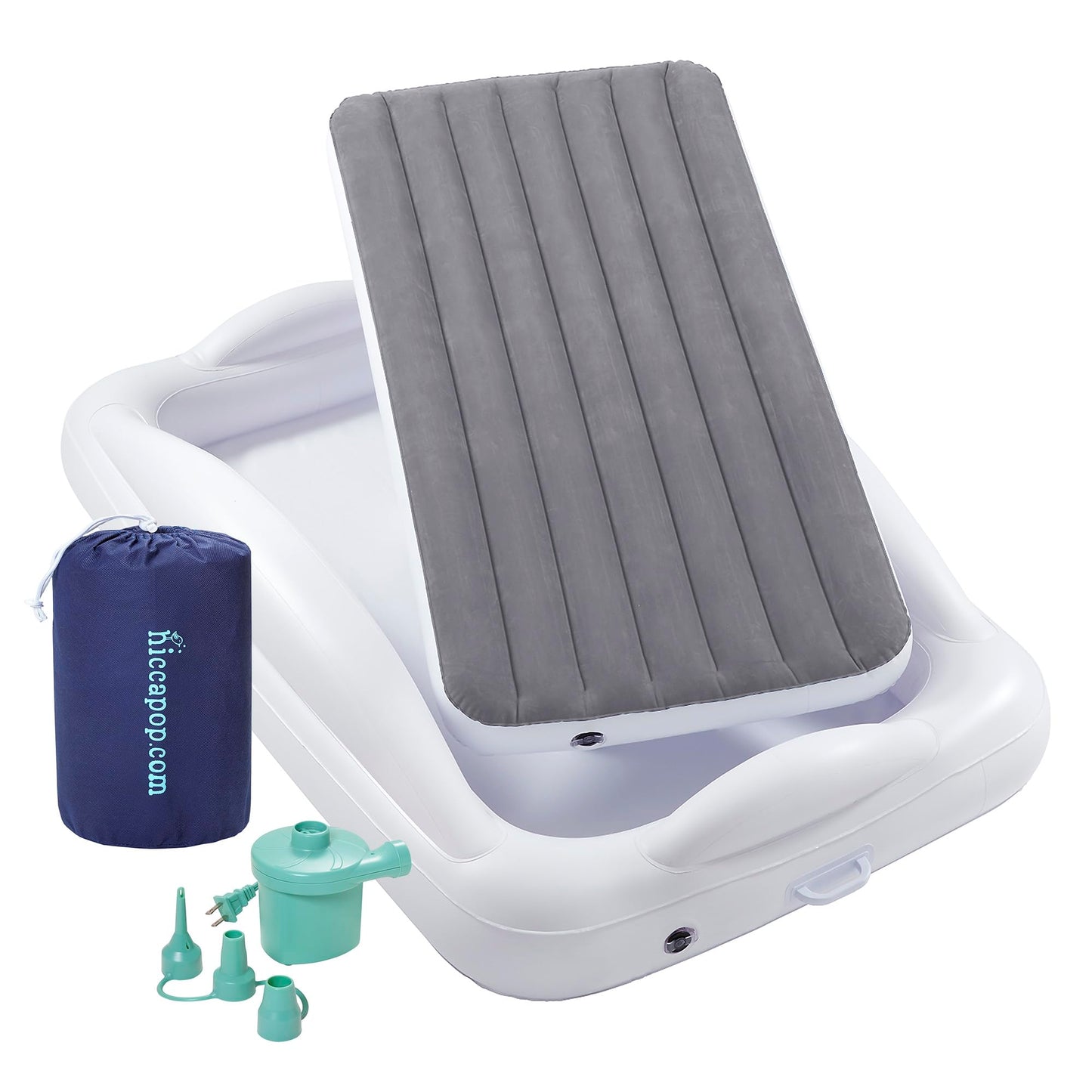 Hiccapop Toddler Travel Bed – Teal