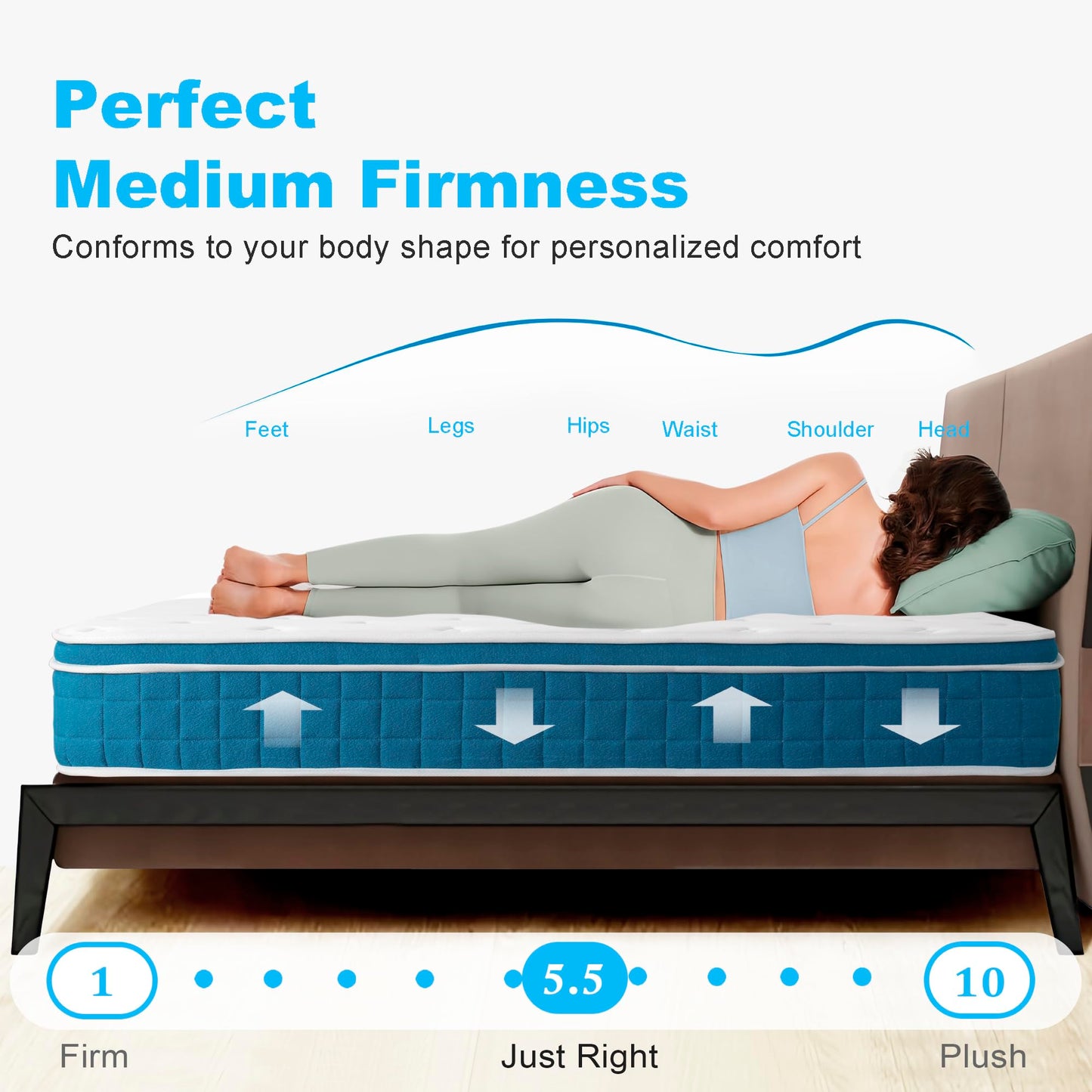 6" Memory Foam Mattress - Medium Firm