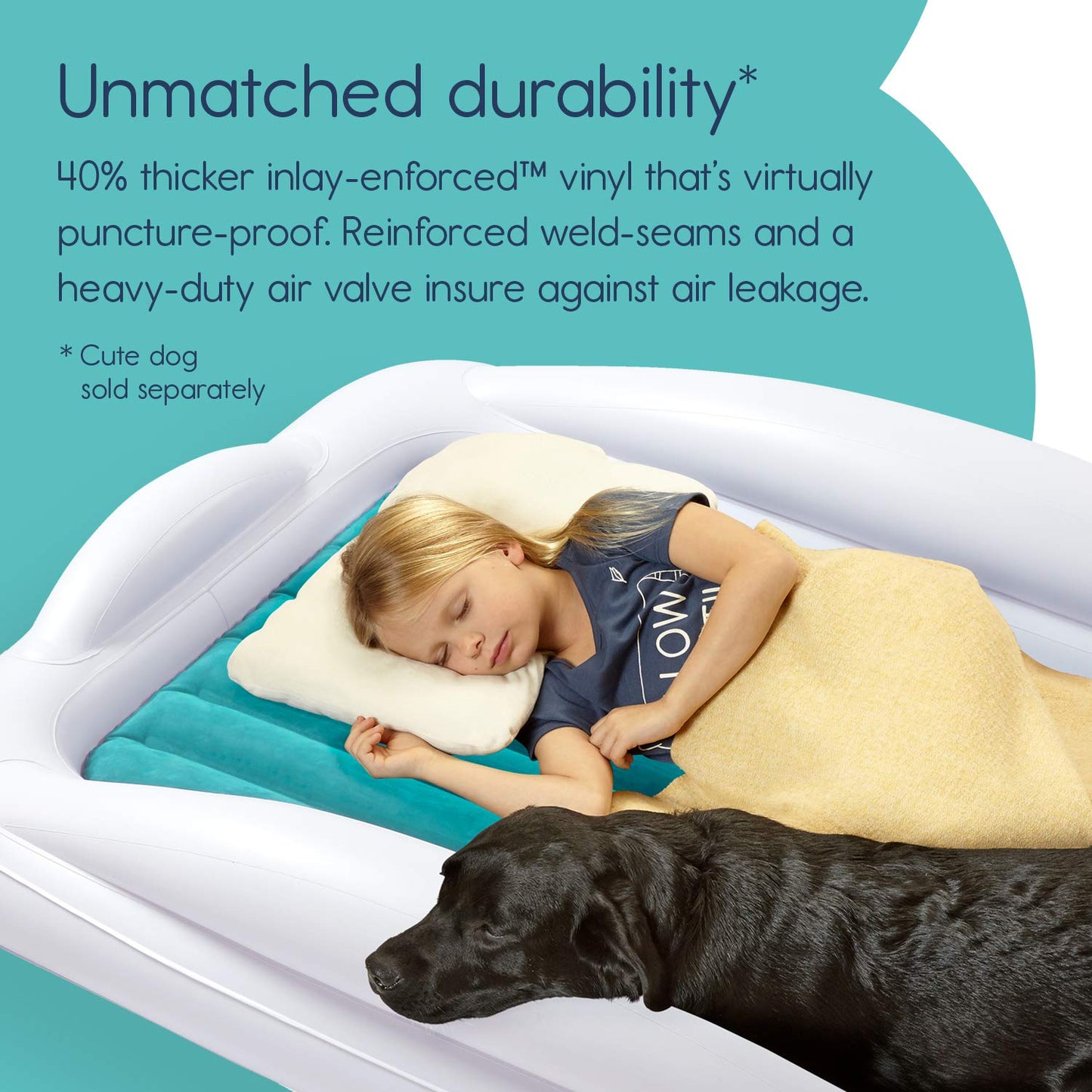 Hiccapop Toddler Travel Bed – Teal