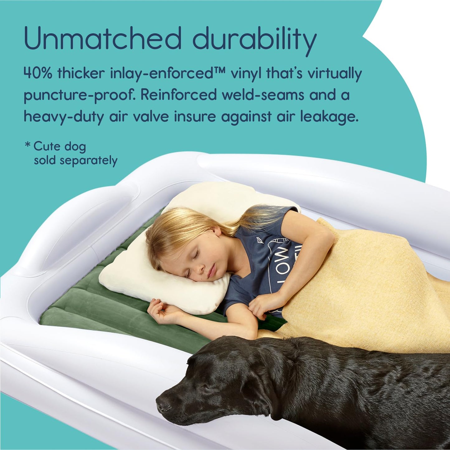 Hiccapop Toddler Travel Bed – Teal