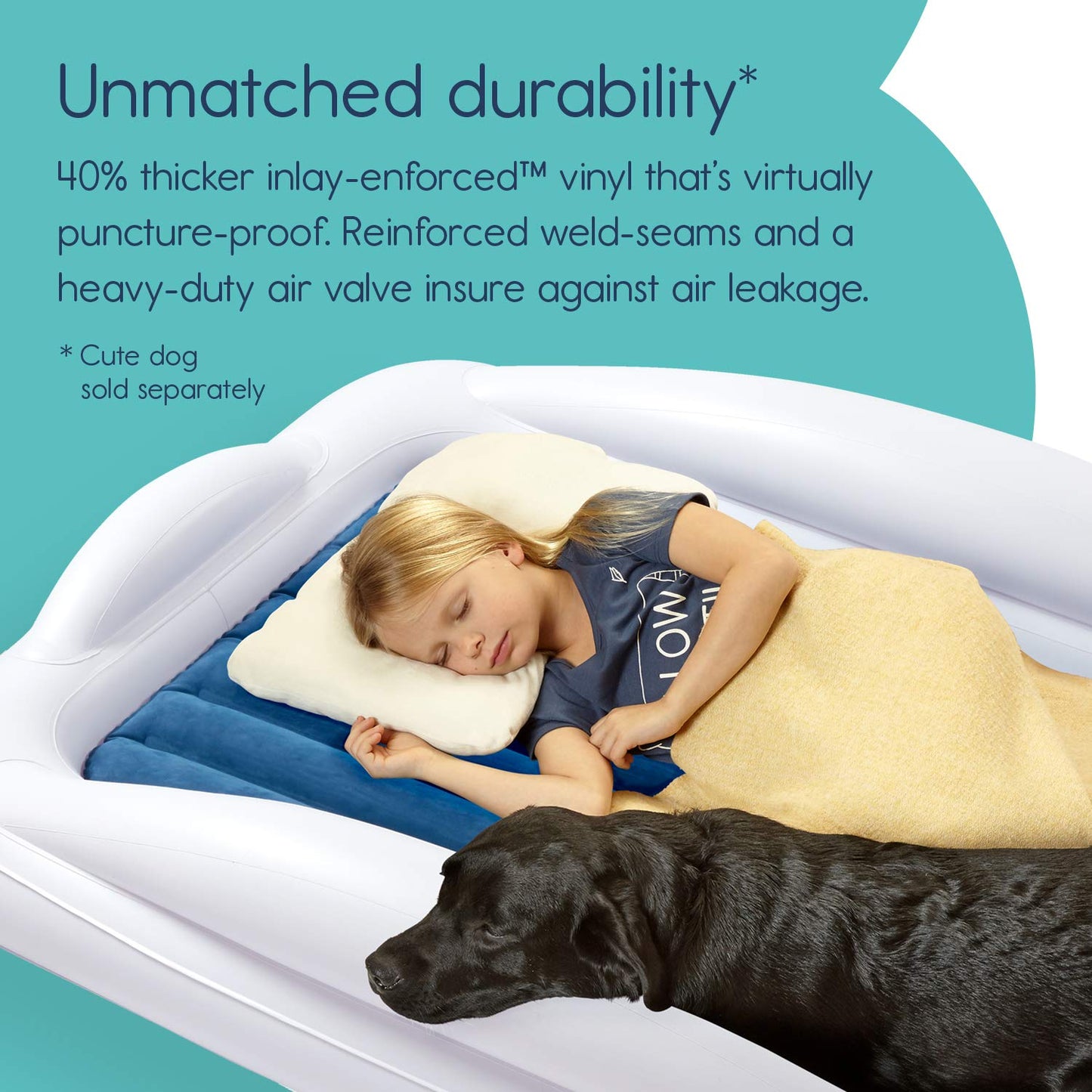 Hiccapop Toddler Travel Bed – Teal