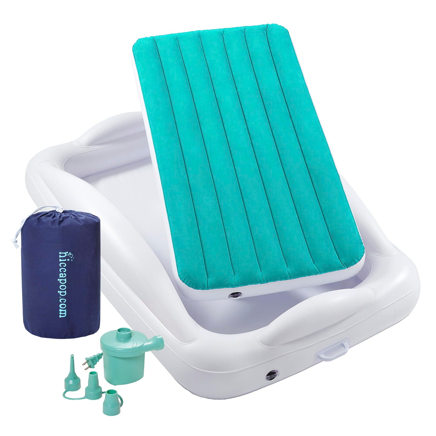 Hiccapop Toddler Travel Bed – Teal