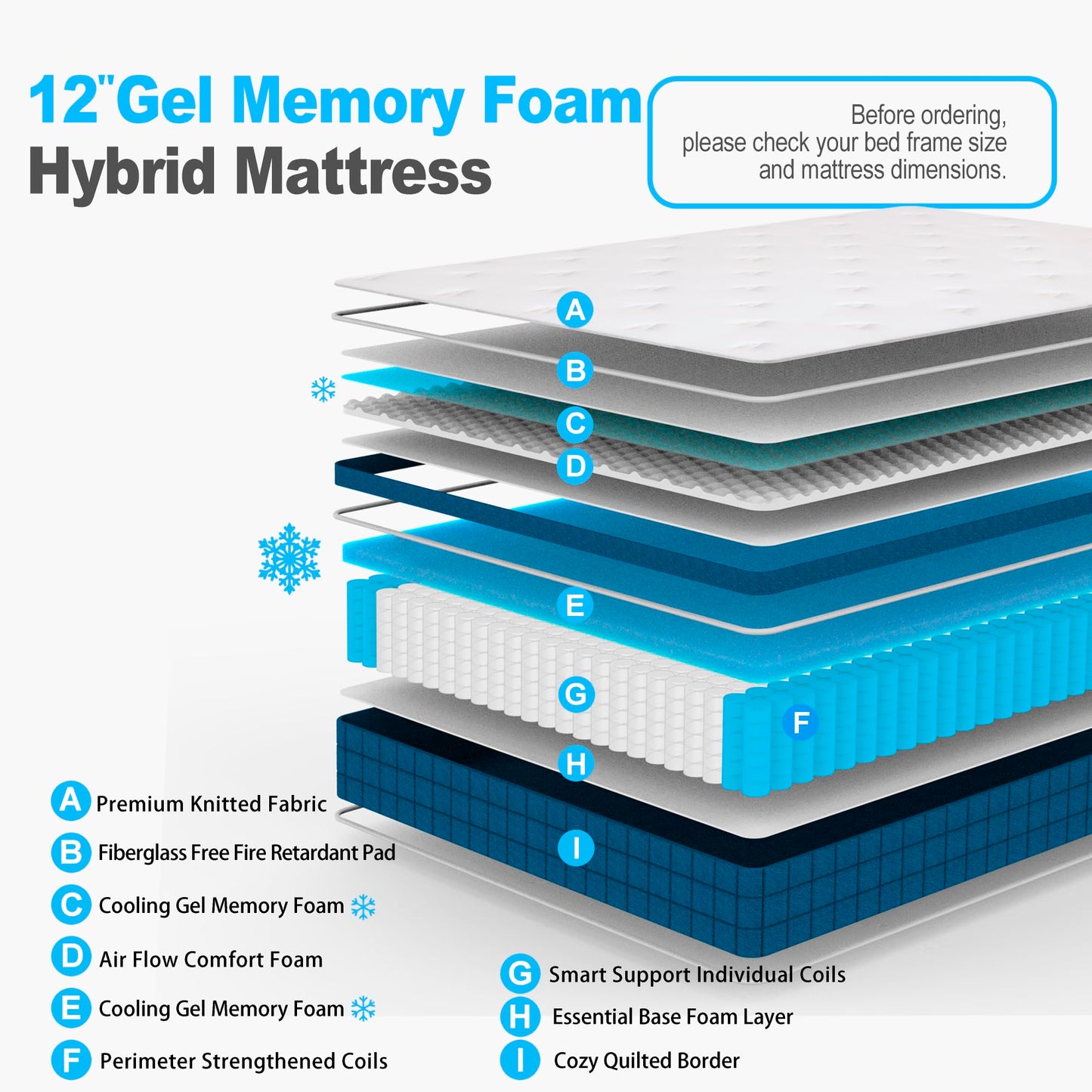6" Memory Foam Mattress - Medium Firm