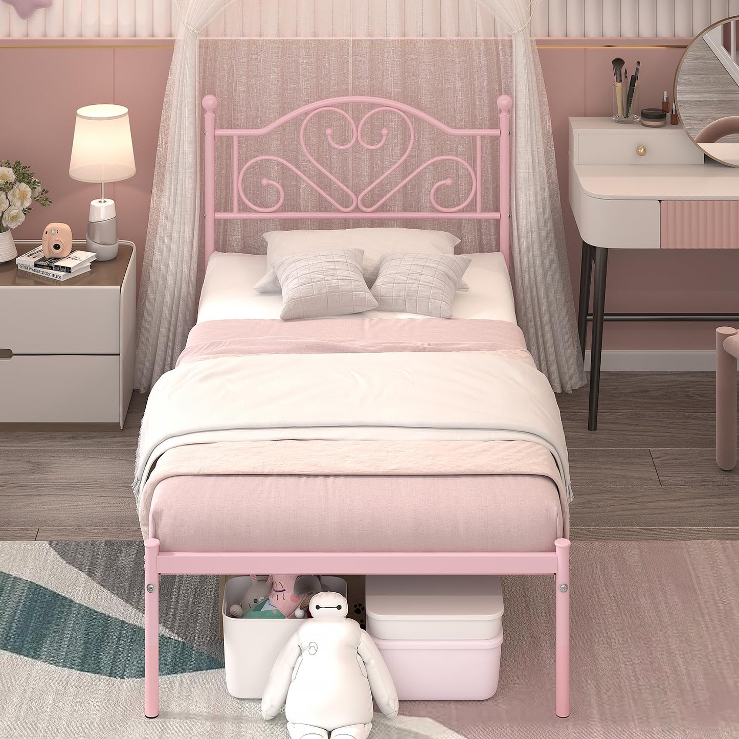 Weehom Twin Bed Frame – White