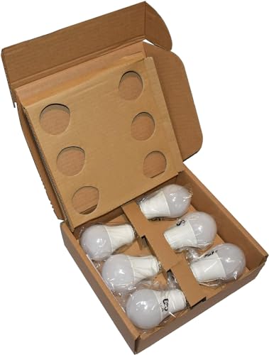 Amazon Basics 60W LED Bulbs, Soft White, 6-Pack