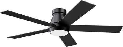 TCL 52" White Ceiling Fan with Light, 5 Blades, 6-Speed