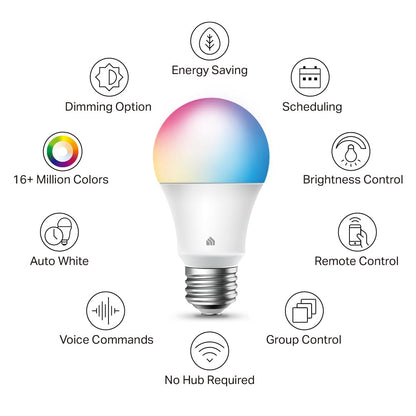 Kasa Smart Bulbs, Multicolor, 2-Pack