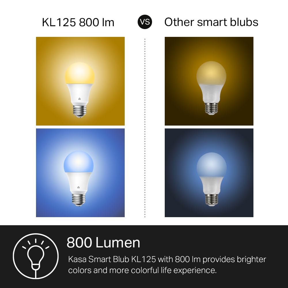 Kasa Smart Bulbs, Multicolor, 2-Pack