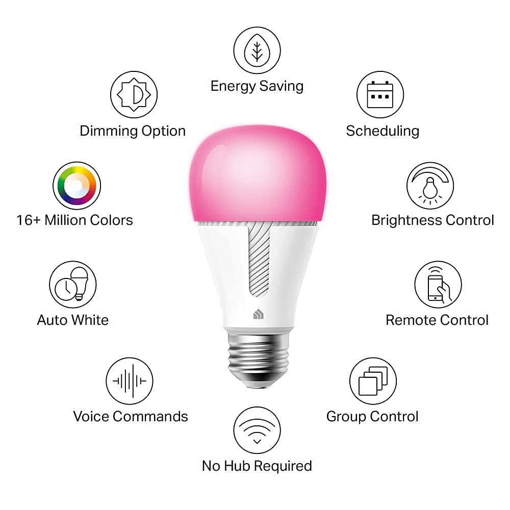 Kasa Smart Bulbs, Multicolor, 2-Pack