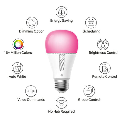 Kasa Smart Bulbs, Multicolor, 2-Pack