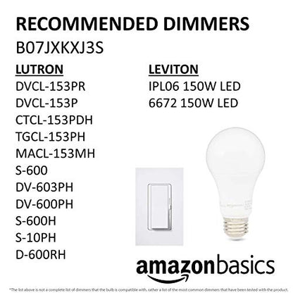 Amazon Basics 60W LED Bulbs, Soft White, 6-Pack