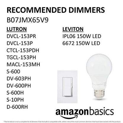 Amazon Basics 60W LED Bulbs, Soft White, 6-Pack