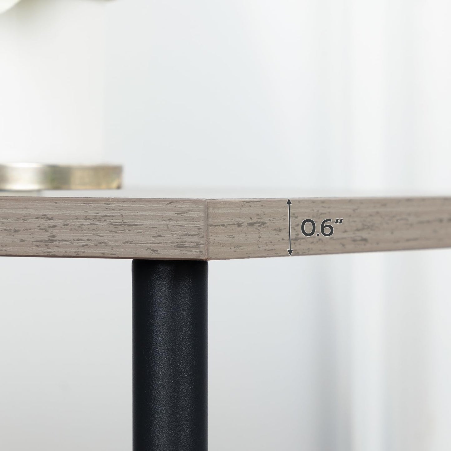 HOOBRO Small Side Table with Shelves