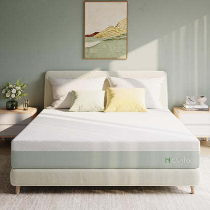 Novilla 12" Queen Gel Memory Foam Mattress
