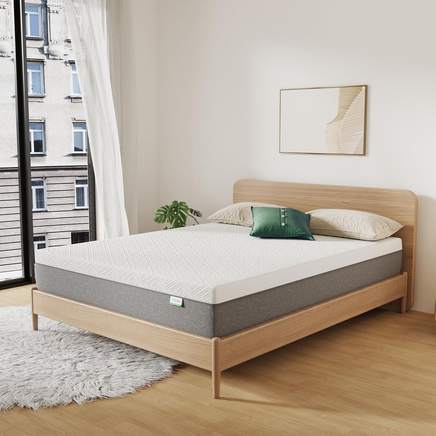 Novilla 12" Queen Gel Memory Foam Mattress