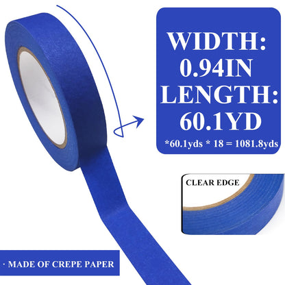 Blue Painter's Tape 4 Rolls – 88yd