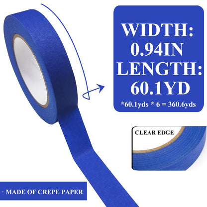 Blue Painter's Tape 4 Rolls – 88yd