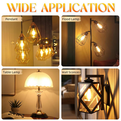 Edison LED Bulbs 60W, 4000K, 12-Pack