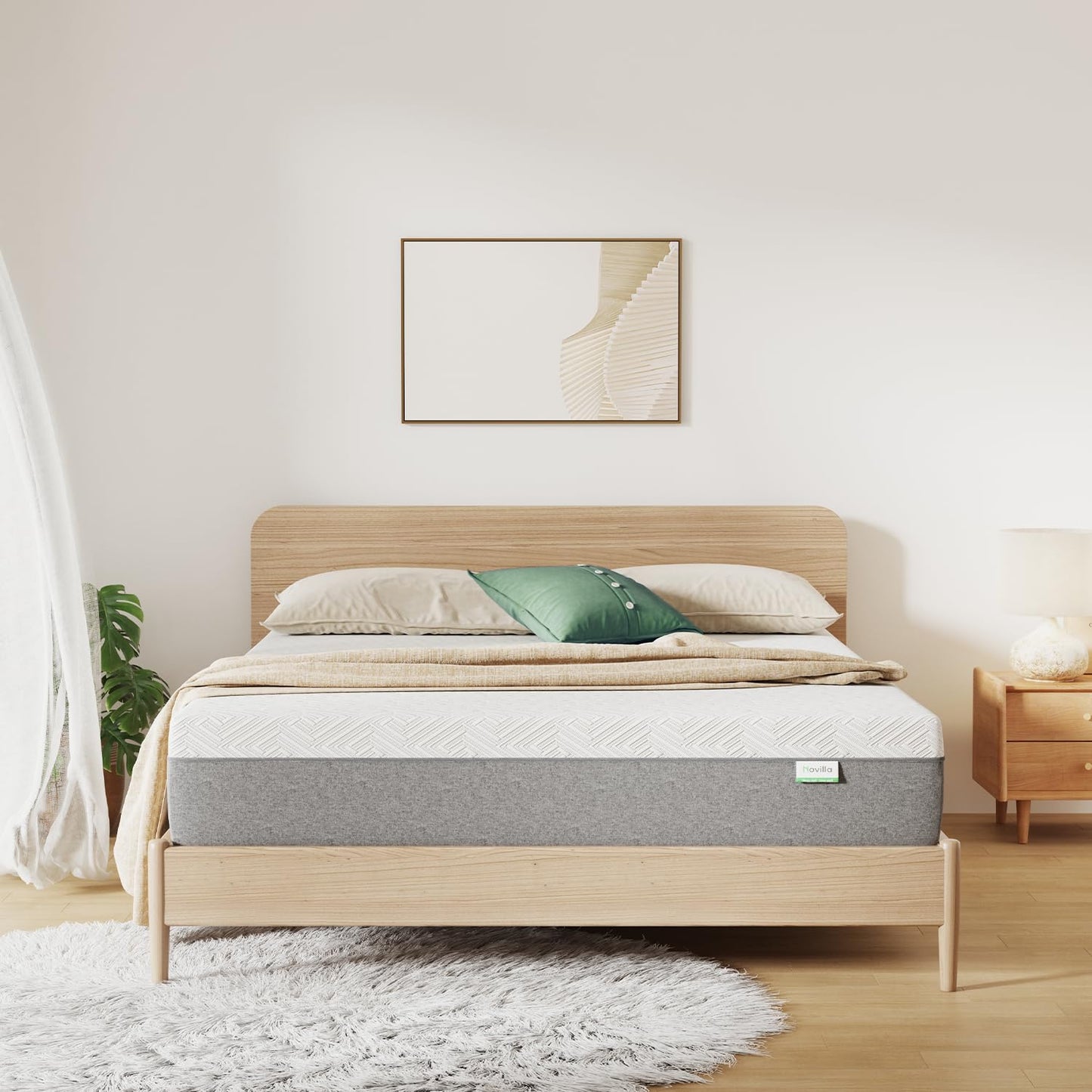 Novilla 12" Queen Gel Memory Foam Mattress