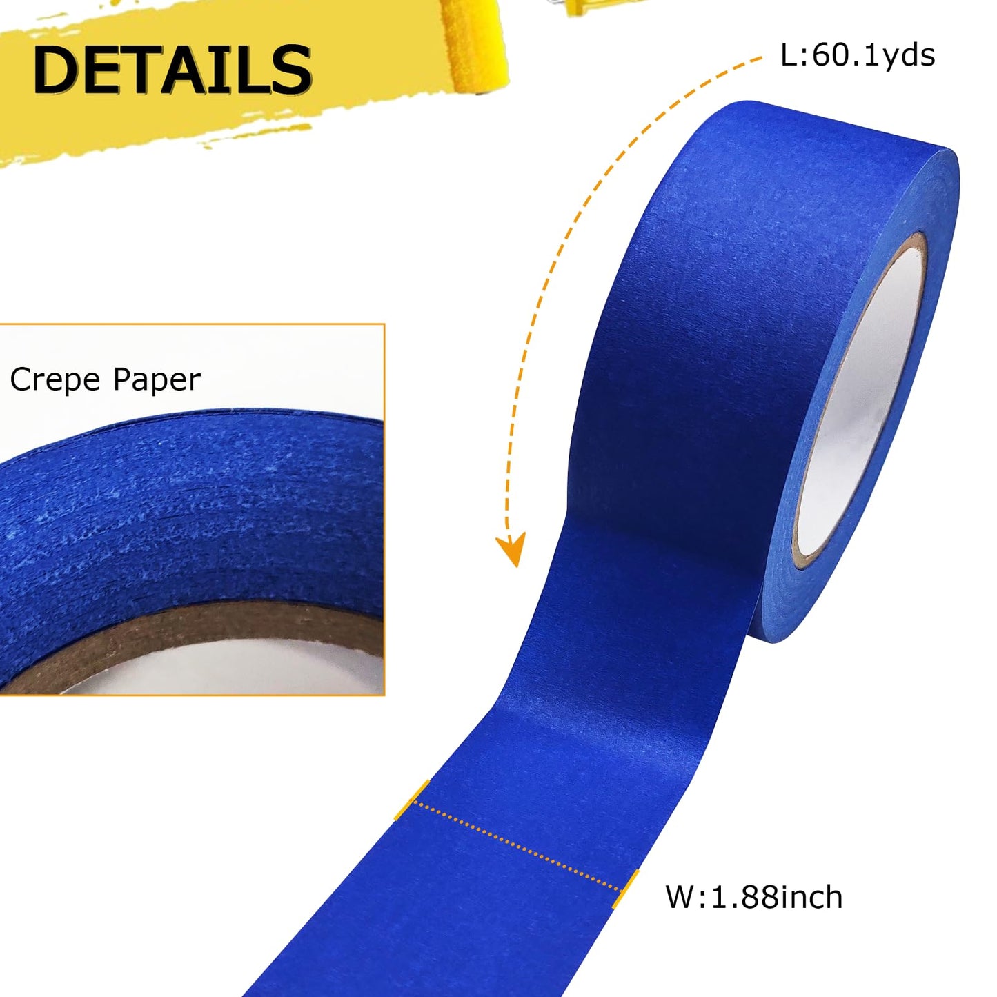 Blue Painter's Tape 4 Rolls – 88yd