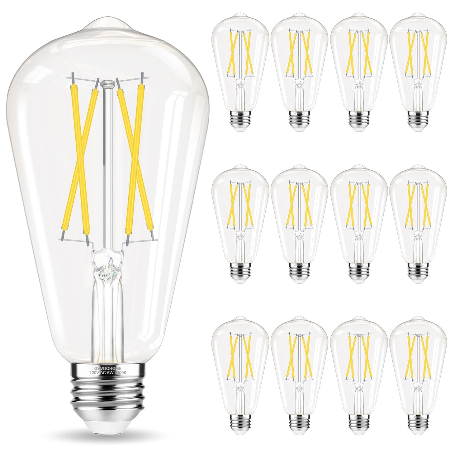 Edison LED Bulbs 12-Pack