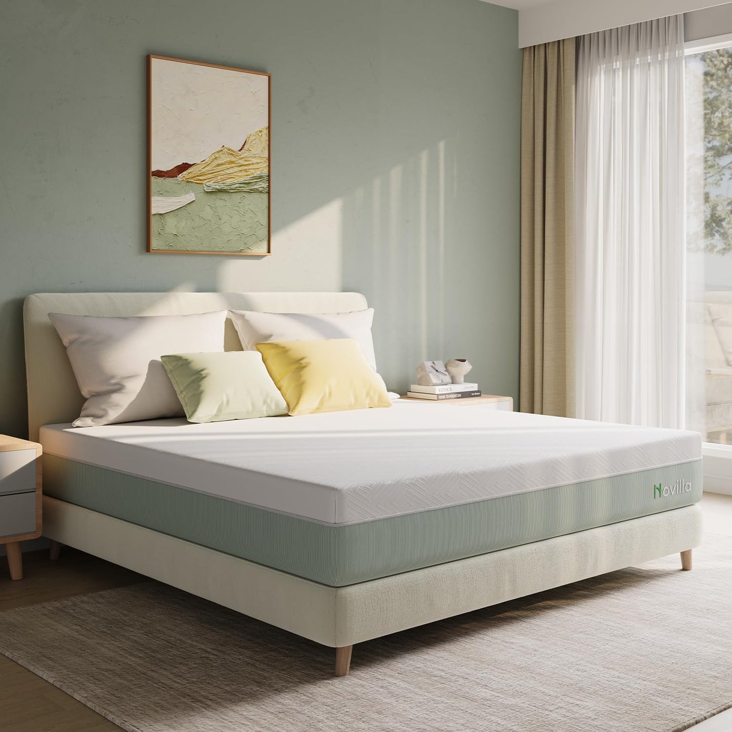 Novilla 12" Queen Gel Memory Foam Mattress