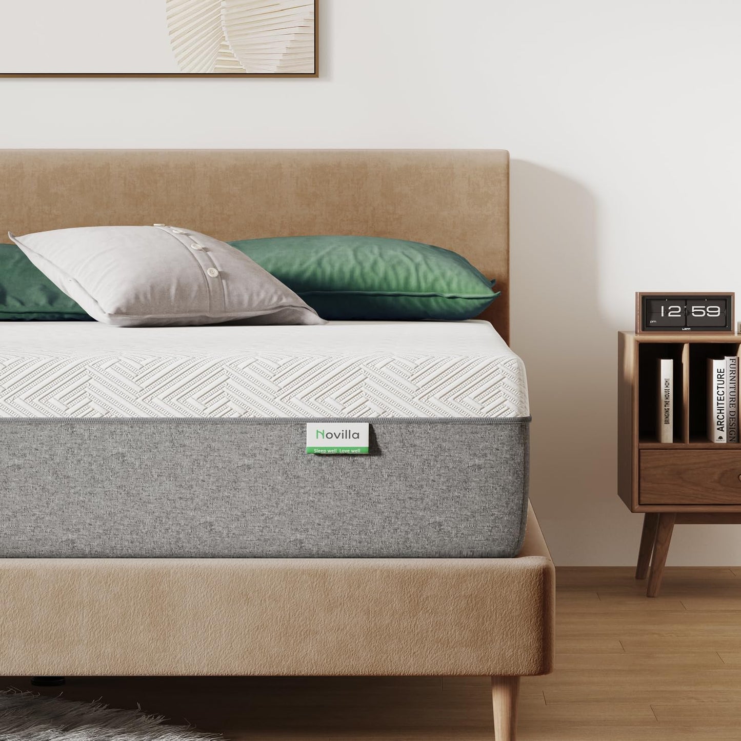 Novilla 12" Queen Gel Memory Foam Mattress