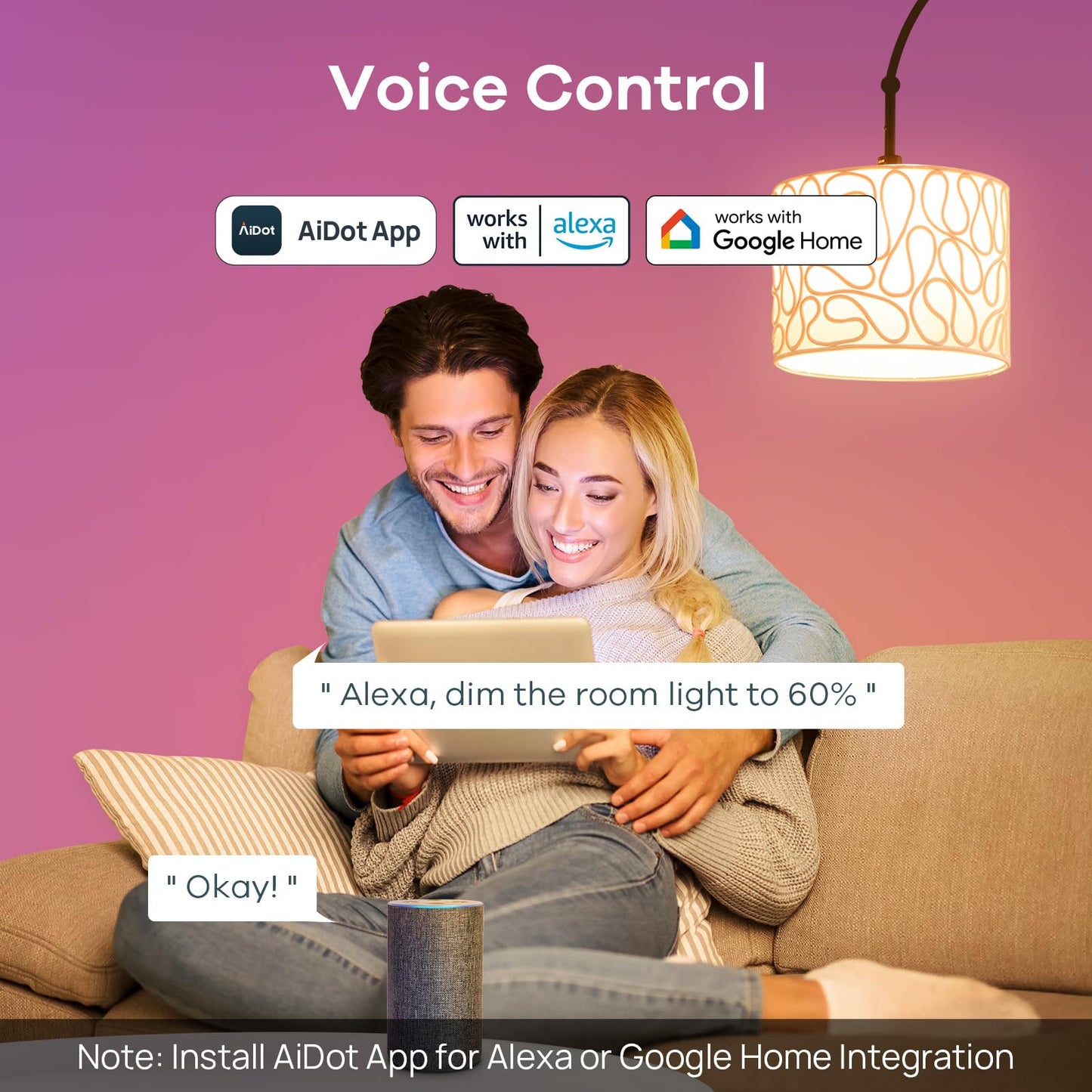 Linkind Smart Bulbs 4-Pack, RGB WiFi LED