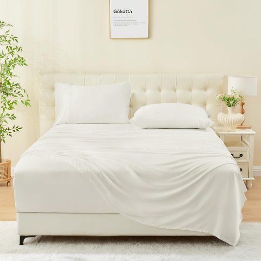 GOKOTTA King Bamboo Sheet Set, Grey