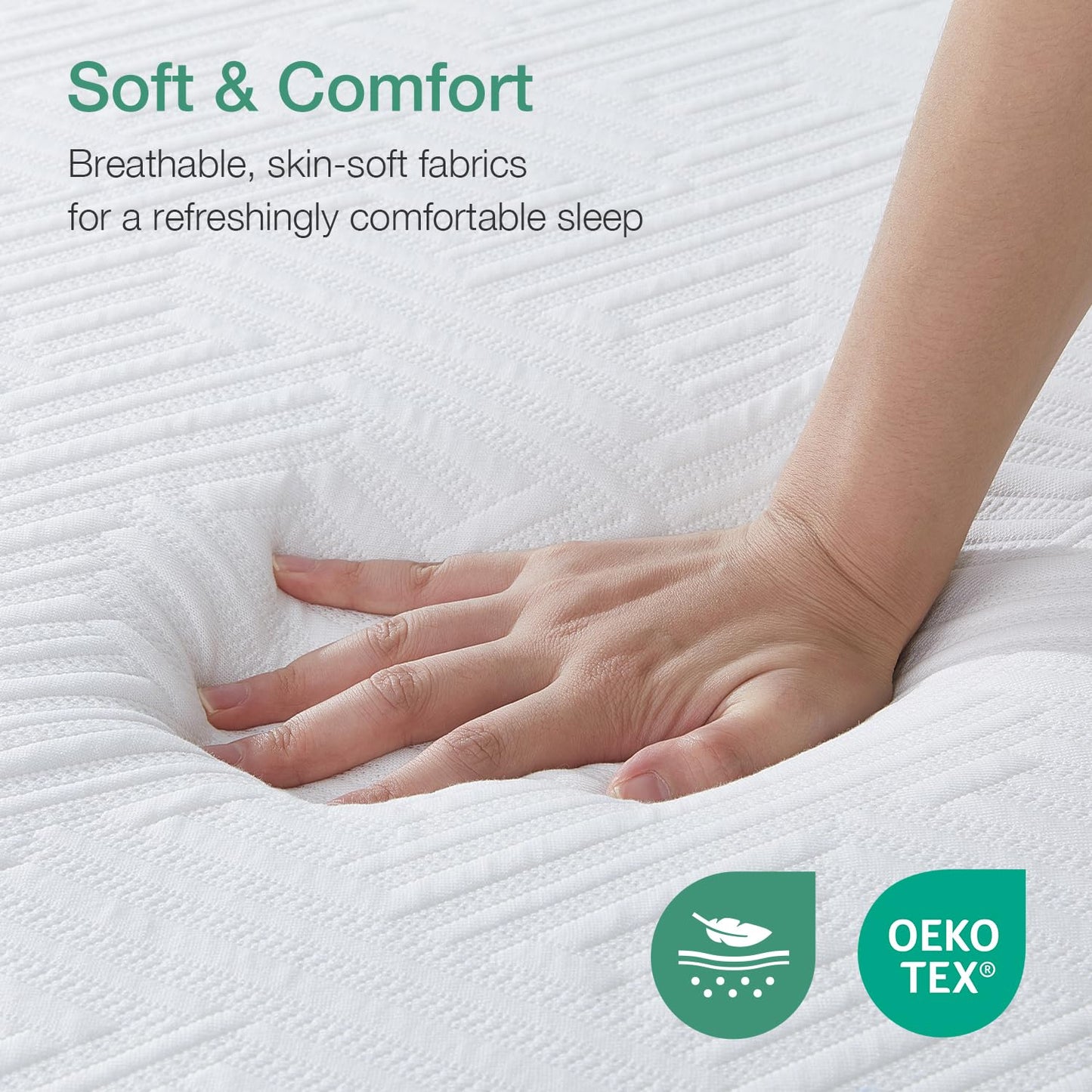 Novilla 12" Queen Gel Memory Foam Mattress