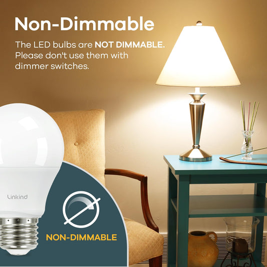 Linkind A19 LED Bulbs 6-Pack