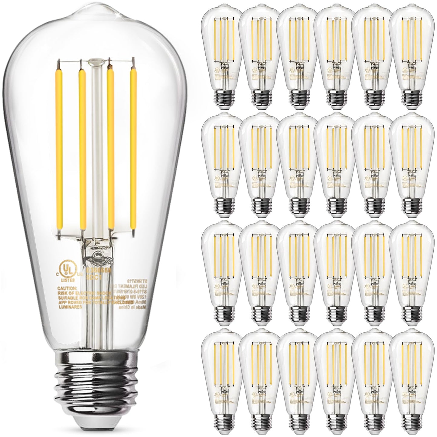 TJOY Vintage LED Edison Bulbs 12-Pack