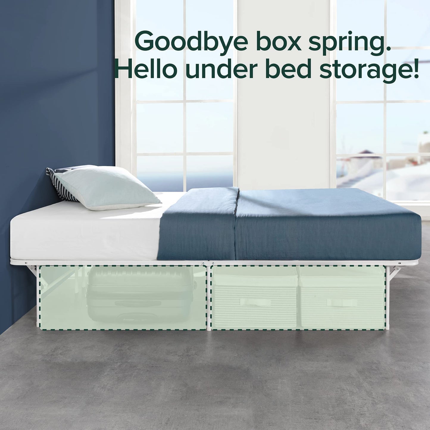 ZINUS Rumi Full Metal Bed Frame