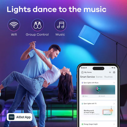 Linkind Smart Bulbs 4-Pack, RGB WiFi LED