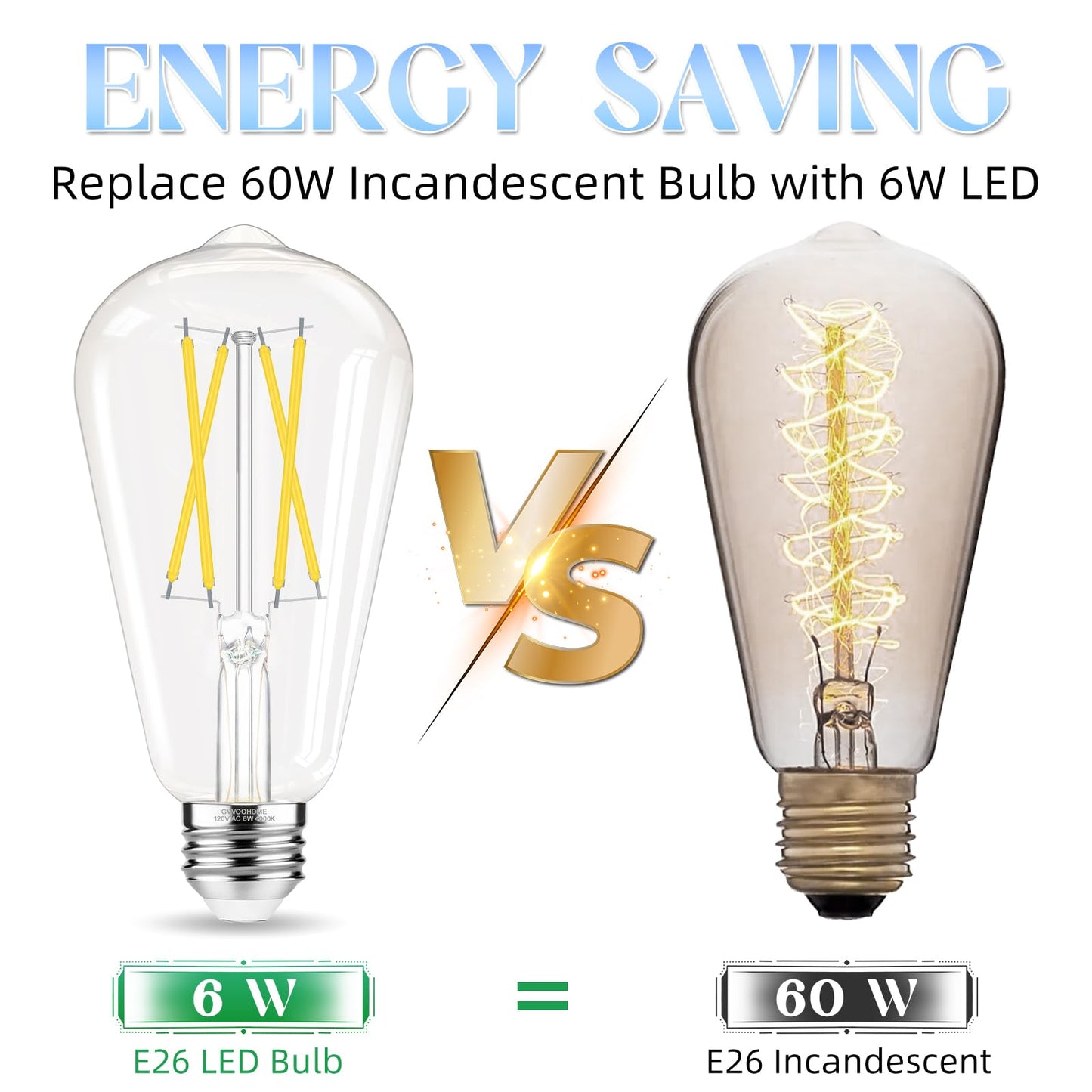 Edison LED Bulbs 12-Pack