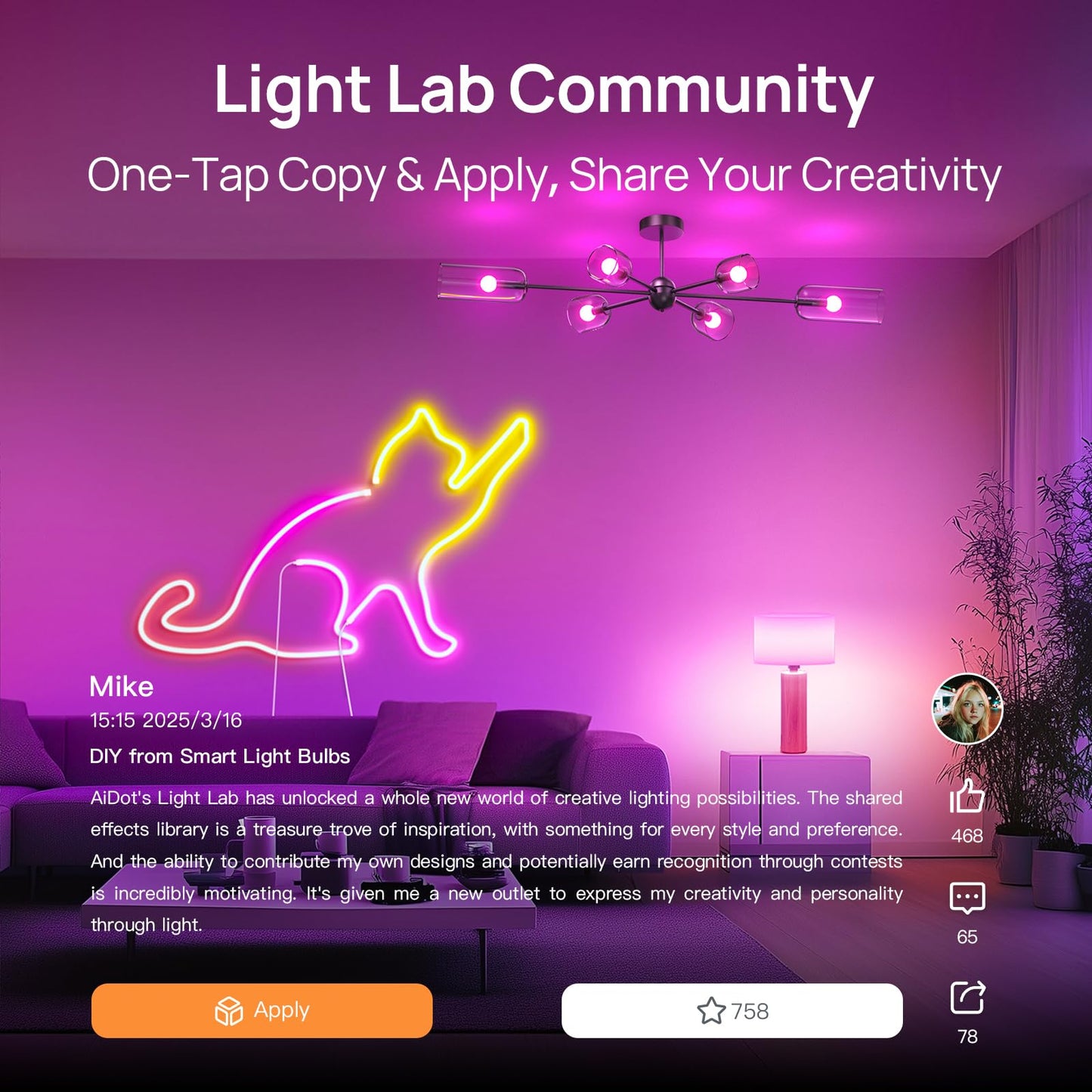 Linkind Smart Bulbs 4-Pack, RGB WiFi LED