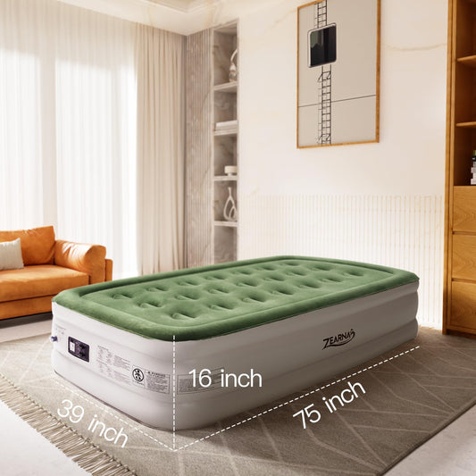Queen Air Mattress with Pump, 18" High, 650lbs