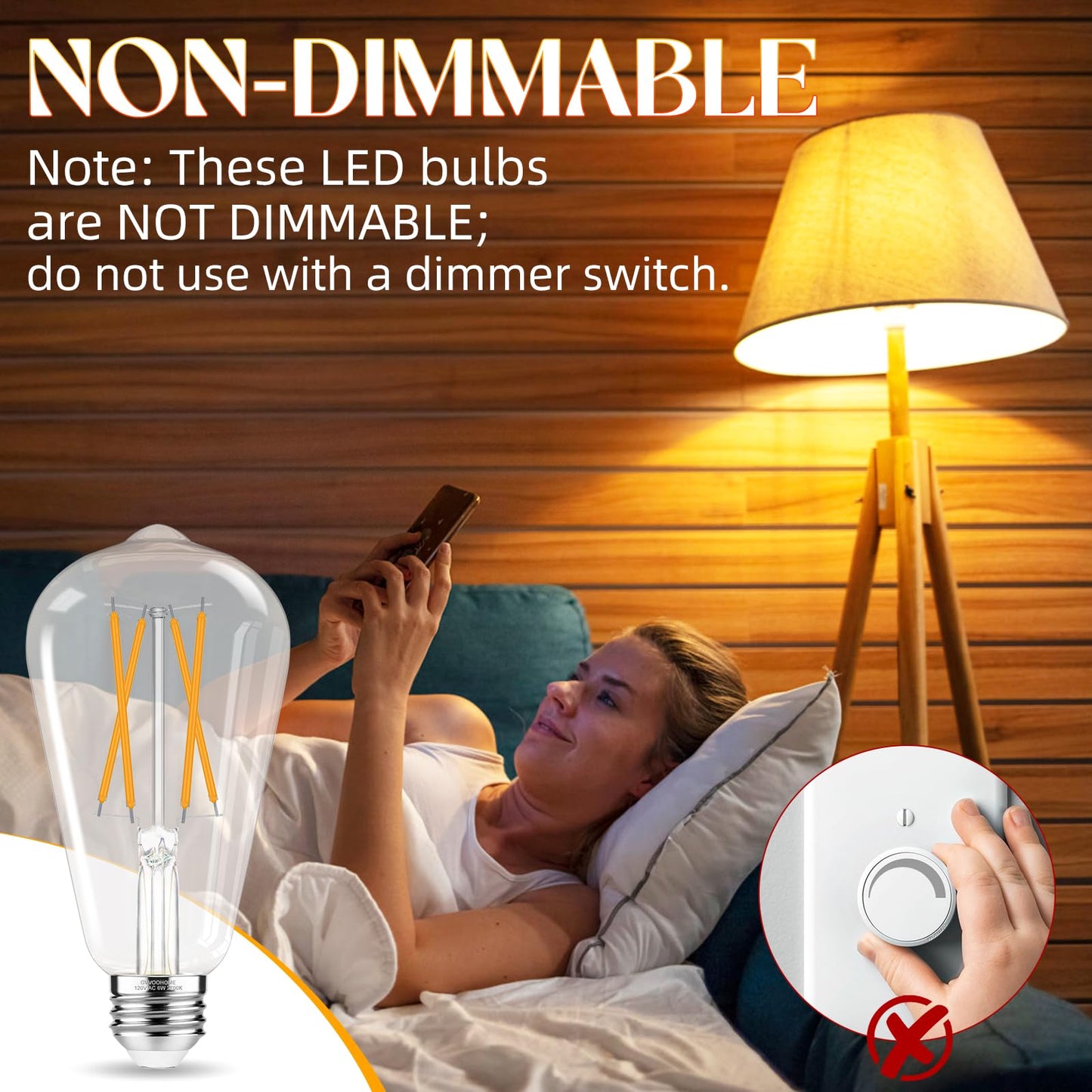 Edison LED Bulbs 12-Pack