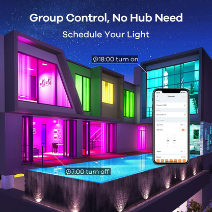 Linkind Smart Bulbs 4-Pack, RGB WiFi LED
