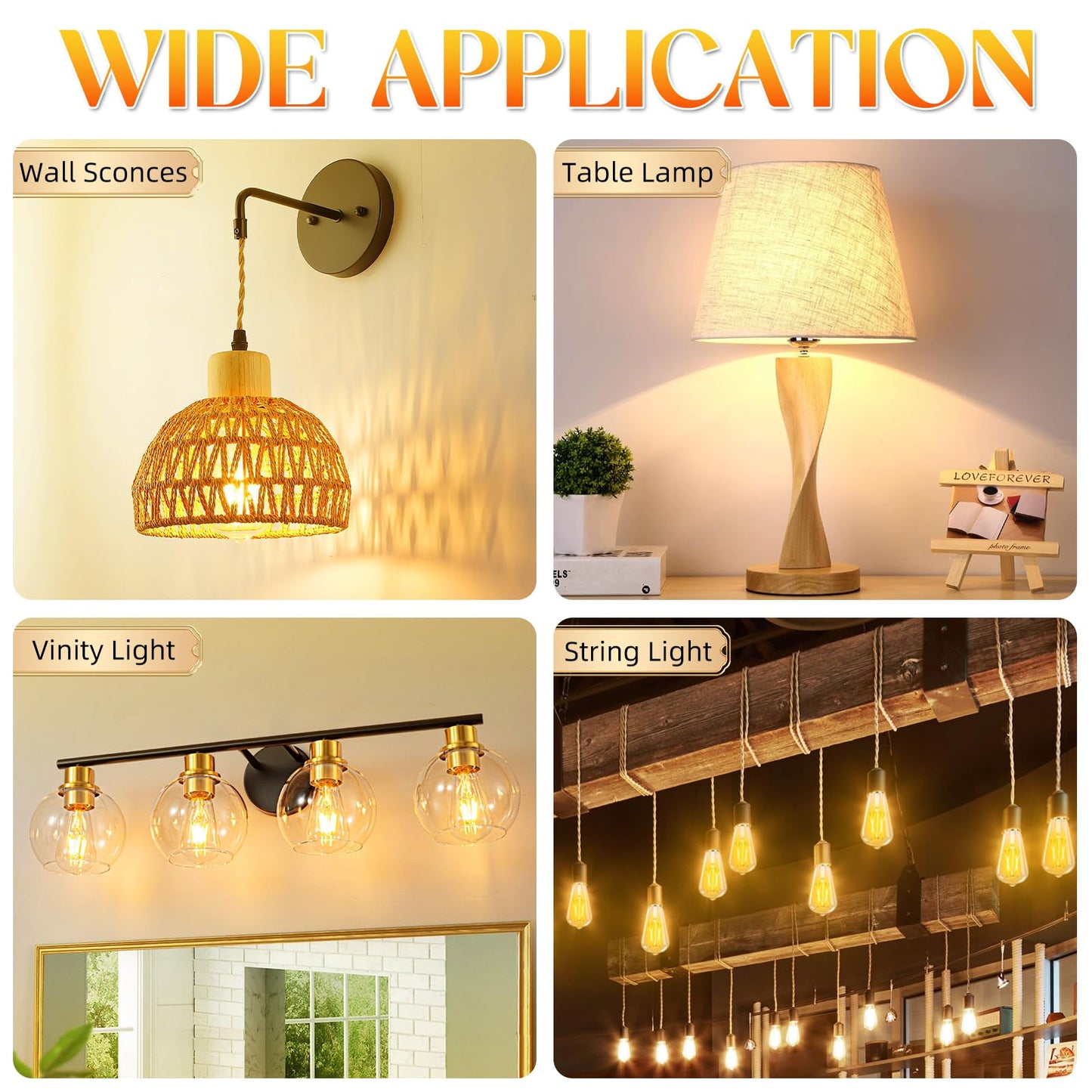 Edison LED Bulbs 12-Pack